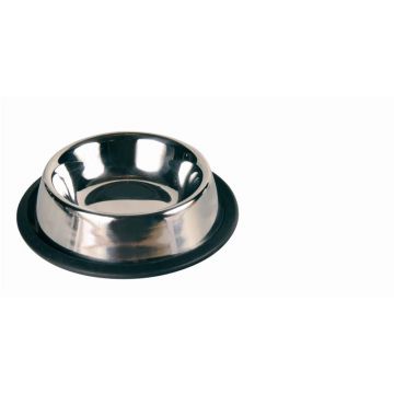 Trixie Napf, Katze, Edelstahl, Gummiring 0,2 l 11 cm Trixie Napf, Katze, Edelstahl, Gummiring 0,2 l 11 cm