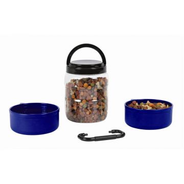 Trixie Reise-Set, Kunststoff, 2 l/0,75 l, blau Trixie Reise-Set, Kunststoff, 2 l/0,75 l, blau