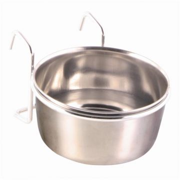 Trixie Edelstahlnapf mit Halter 300 ml 9 cm Trixie Edelstahlnapf mit Halter 300 ml 9 cm
