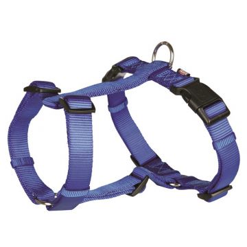 Trixie Premium H-Geschirr blau L 60-80 cm / 25 mm Trixie Premium H-Geschirr blau L 60-80 cm / 25 mm