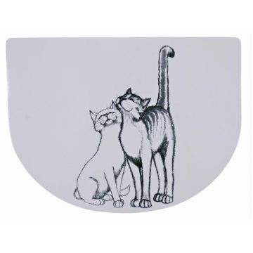 Trixie Napfunterlage Schmusekatzen 40 × 30 cm, weiß Trixie Napfunterlage Schmusekatzen 40 × 30 cm, weiß