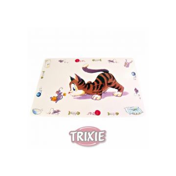 Trixie Napfunterlage Comic Katze 44 × 28 cm Trixie Napfunterlage Comic Katze 44 × 28 cm