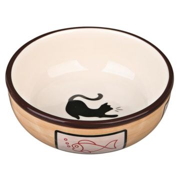 Trixie Keramiknapf Motiv Katze creme/weiß/schwarz 0,35 Liter / ø 12,5 cm Trixie Keramiknapf Motiv Katze creme/weiß/schwarz 0,35 Liter / ø 12,5 cm