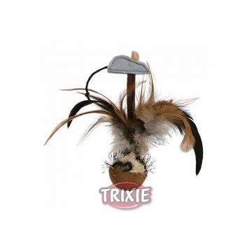 Trixie Federball mit Maus 15 cm Trixie Federball mit Maus 15 cm