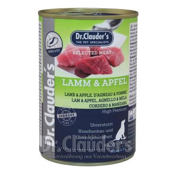 Dr. Clauders Dog Dose Selected Meat Lamm & Apfel 400g (Menge: 6 je Bestelleinheit) Dr. Clauders Dog Dose Selected Meat Lamm & Apfel 400g (Menge: 6 je Bestelleinheit)