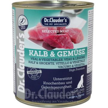 Dr. Clauders Dog Dose Selected Meat Kalb & Gemüse 800g (Menge: 6 je Bestelleinheit) Dr. Clauders Dog Dose Selected Meat Kalb & Gemüse 800g (Menge: 6 je Bestelleinheit)