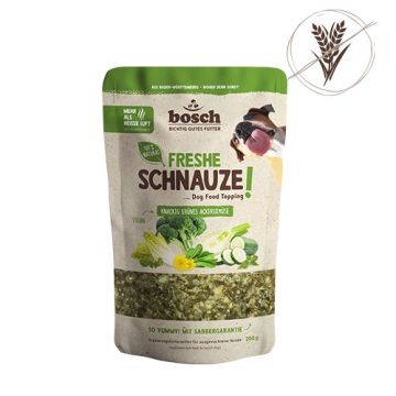 Bosch Freshe Schnauze Topping knackig gr&uuml;nes Ackergem&uuml;se 200g (Menge: 8 je Bestelleinheit)