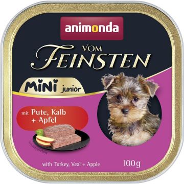 Animonda Dog vom Feinsten Mini Junior mit Pute, Kalb & Apfel 100g (Menge: 32 je Bestelleinheit)
