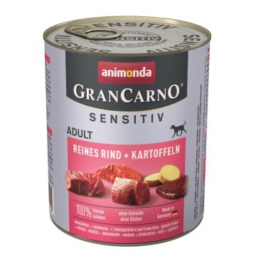 Animonda Dog GranCarno Adult Sensitive Rind & Kartoffeln 800g (Menge: 6 je Bestelleinheit) Animonda Dog GranCarno Adult Sensitive Rind & Kartoffeln 800g (Menge: 6 je Bestelleinheit)