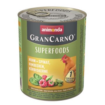 Animonda Dog GranCarno Adult Superfood Huhn & Spinat 800g (Menge: 6 je Bestelleinheit) Animonda Dog GranCarno Adult Superfood Huhn & Spinat 800g (Menge: 6 je Bestelleinheit)