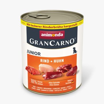 Animonda Dog GranCarno Junior Rind & Huhn 800g (Menge: 6 je Bestelleinheit) Animonda Dog GranCarno Junior Rind & Huhn 800g (Menge: 6 je Bestelleinheit)