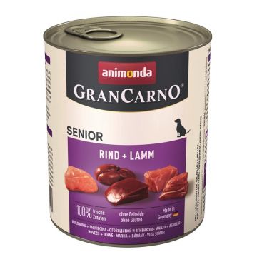 Animonda Dog GranCarno Senior Rind & Lamm 800g (Menge: 6 je Bestelleinheit) Animonda Dog GranCarno Senior Rind & Lamm 800g (Menge: 6 je Bestelleinheit)