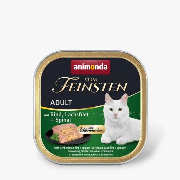 Animonda Cat vom Feinsten Schlemmerkern mit Rind, Lachsfilet & Spinat 100g (Menge: 32 je Bestelleinheit)