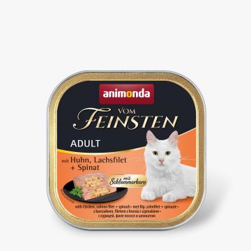 Animonda Cat vom Feinsten Schlemmerkern mit Huhn, Lachsfilet & Spinat 100g (Menge: 32 je Bestelleinheit)