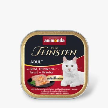 Animonda Cat vom Feinsten Schlemmerkern mit Rind, Hühnchenbrust & Kräutern 100g (Menge: 32 je Bestelleinheit)