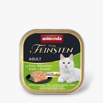 Animonda Cat vom Feinsten Schlemmerkern mit Pute, Hühnchenbrust & Kräuter 100g (Menge: 32 je Bestelleinheit)