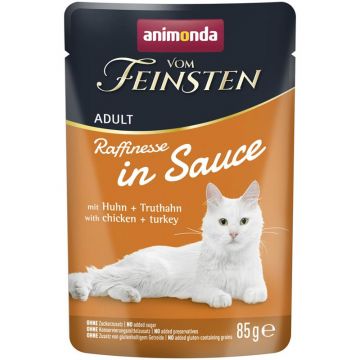 Animonda Vom Feinsten Raffinesse in Sauce Adult mit Huhn + Truthahn 85 g (Menge: 24 je Bestelleinheit)