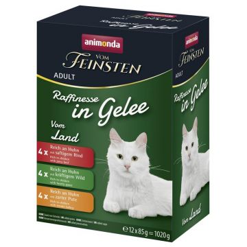 Animonda Cat vom Feinsten Raffinesse in Gelee Adult MP Varietäten vom Land 12x85 g (Menge: 8 je Bestelleinheit)