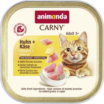 Animonda Cat Carny Adult Huhn & K&auml;se 85g (Menge: 32 je Bestelleinheit)