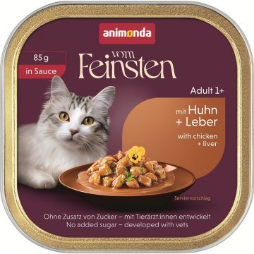 Animonda Cat vom Feinsten in Sauce Adult mit Huhn & Leber 85g (Menge: 32 je Bestelleinheit)