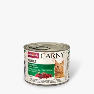 Animonda Cat Carny Adult Rind & Reh mit Preiselbeeren 200g (Menge: 6 je Bestelleinheit)