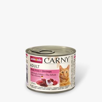 Animonda Cat Carny Adult Rind, Pute & Shrimps 200g (Menge: 6 je Bestelleinheit)