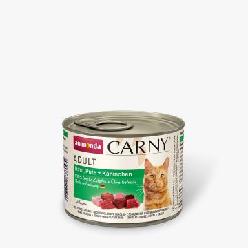 Animonda Cat Carny Adult Rind, Pute & Kaninchen 200g (Menge: 6 je Bestelleinheit)