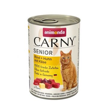 Animonda Cat Carny Senior Rind & Huhn mit Käse 400g (Menge: 6 je Bestelleinheit)
