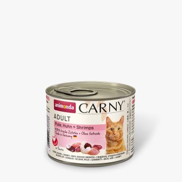Animonda Cat Carny Adult Pute, Huhn & Shrimps 200g (Menge: 6 je Bestelleinheit)