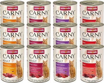 Animonda Cat Carny Adult Mixpaket 1 Herzhafte Variation 12 x 400g