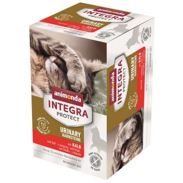 Animonda Cat Integra Protect Adult Urinary Struvit Kalb 6 x 100g