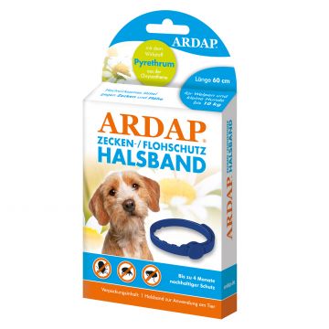 Ardap Zecken- u. Flohhalsband kleine Hunde bis 10 Kg 60 cm Ardap Zecken- u. Flohhalsband kleine Hunde bis 10 Kg 60 cm