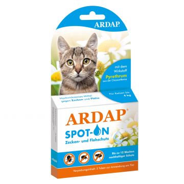 Ardap Spot-On für Katzen bis 4 kg 3 x 0.4 ml