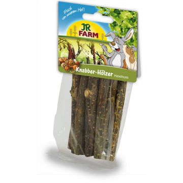 JR Farm Knabber-Hölzer Haselnuss 40g (Menge: 8 je Bestelleinheit)