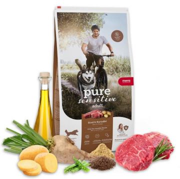 Mera Dog Pure Sensitive Fresh Meat Rind & Kartoffel 1kg Mera Dog Pure Sensitive Fresh Meat Rind & Kartoffel 1kg