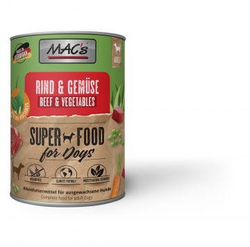 MACs Dog Rind & Gemüse 800g (Menge: 6 je Bestelleinheit) MACs Dog Rind & Gemüse 800g (Menge: 6 je Bestelleinheit)