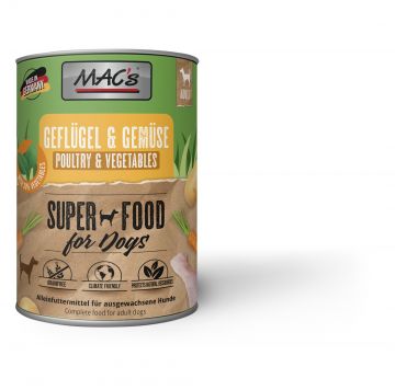 MACs Dog Geflügel & Gemüse 800g (Menge: 6 je Bestelleinheit)
