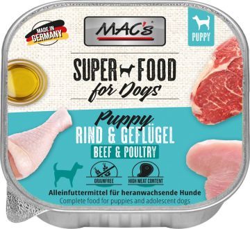 MACs Dog Puppy Rind & Geflügel 150g (Menge: 10 je Bestelleinheit) MACs Dog Puppy Rind & Geflügel 150g (Menge: 10 je Bestelleinheit)