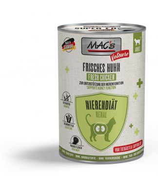 MACs Cat Vetcare Nierendiät Huhn 400g (Menge: 6 je Bestelleinheit) MACs Cat Vetcare Nierendiät Huhn 400g (Menge: 6 je Bestelleinheit)