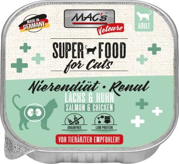 MACs Cat Vetcare Lachs Huhn Nierendiät 100g (Menge: 16 je Bestelleinheit) MACs Cat Vetcare Lachs Huhn Nierendiät 100g (Menge: 16 je Bestelleinheit)