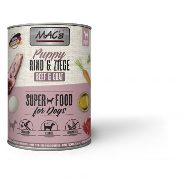 MACs Dog Puppy Rind & Ziege 800g (Menge: 6 je Bestelleinheit) MACs Dog Puppy Rind & Ziege 800g (Menge: 6 je Bestelleinheit)