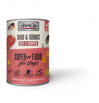 MACs Dog Rind & Kürbis 400g (Menge: 6 je Bestelleinheit) MACs Dog Rind & Kürbis 400g (Menge: 6 je Bestelleinheit)
