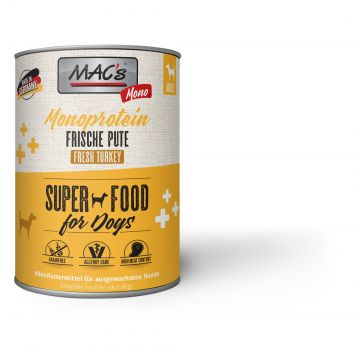 MACs Dog Mono Frische Pute 800g (Menge: 6 je Bestelleinheit)