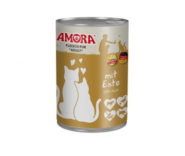 AMORA Cat Fleisch Pur mit Ente 400g (Menge: 6 je Bestelleinheit)