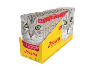 Josera Cat Paté Gulasch vom Rind & Huhn 85 g (Menge: 16 je Bestelleinheit) Josera Cat Paté Gulasch vom Rind & Huhn 85 g (Menge: 16 je Bestelleinheit)
