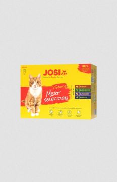 JosiCat Multipack Sauce Meat Selection 12x85g (Menge: 4 je Bestelleinheit)