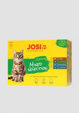 JosiCat Multipack Sauce Mixed Selection 12x85g (Menge: 4 je Bestelleinheit)