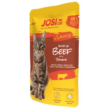 JosiCat rich in Beef in Sauce 85g (Menge: 28 je Bestelleinheit)