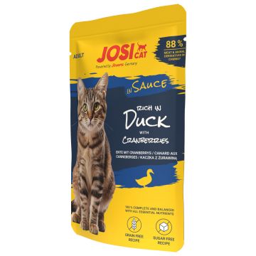 JosiCat rich in Duck in Sauce 85g (Menge: 28 je Bestelleinheit)
