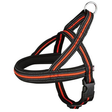 Trixie Fusion Geschirr, L-XL: 68-88 cm/35 mm, schwarz/orange Trixie Fusion Geschirr, L-XL: 68-88 cm/35 mm, schwarz/orange
